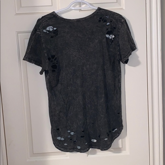 Tye die black ripped shirt - Picture 2 of 2